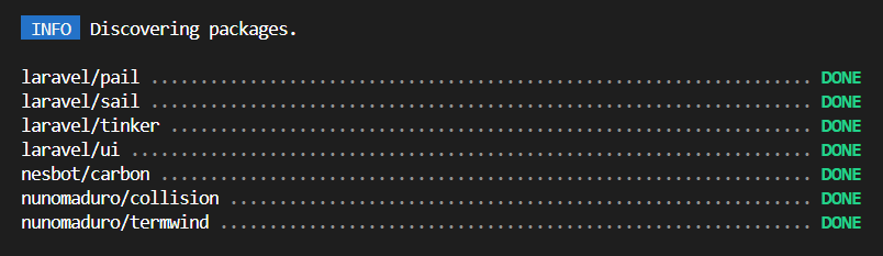 install laravel/ui