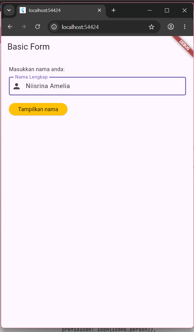 tampilan akhir