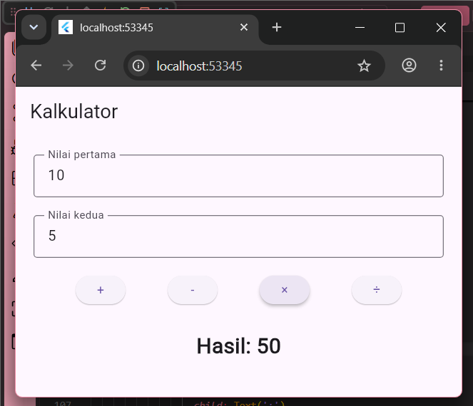 kode program kalkulator sederhana