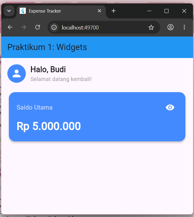 tampilan interaktif