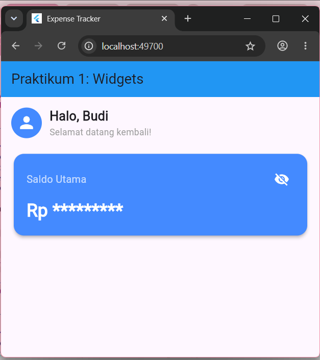 tampilan interaktif